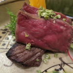 恵比寿　くろいわ - 群馬の黒毛和牛を炙った物。