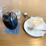 カフェ リラックス - セットのドリンク　単品のプリン275円