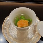 鮨 おおが - スナップエンドウとこのこ