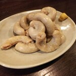 金町製麺 - 豚コブクロ焼き