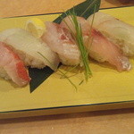 寿司 鷹 - 地魚5貫セット
