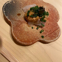 三宿の鮨 えん 別邸 - 鮃の肝和え