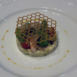 ハイドレンジャ - 海の幸と野菜のガトー仕立てミモザ風