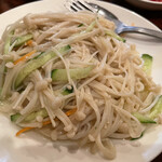 一二三凱旋楼 - エノキの特製ソースごま油和え(380円)