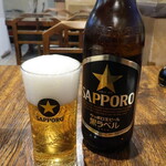 Izakaya Kushi Harutei - 瓶ビール（サッポロ生ビール黒ラベル）※大瓶