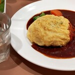 ビストロ・クレアンテ・トウキョウ - ハヤシオムライススープ・サラダセット