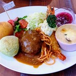 カッパヤキッチン - 大人のお子様ランチ ハンバーグ河童屋定食 1400円