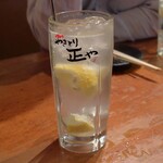 やきとり 正や - プレミアム酎ハイ 生レモン