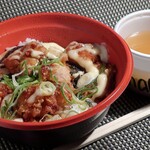 餃子工房 ちびすけ - からマヨ丼 みそ汁付き