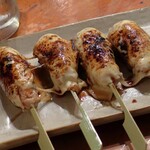 やきとり 正や - つくねチーズ４本