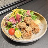 鶏の竜田揚げ-Tatsuta fried chicken