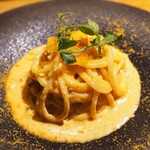 麻布Lasen - 生うにとサルデーニャ産からすみのスパゲッティーニ