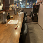 家庭的料理居酒屋 しろとくろ - カウンター席（全席予約済）