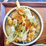 테우치 소바 카키에몬 - 미니 가키아게 덮밥