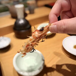 小笹寿し - 車海老 頭塩焼き リフト