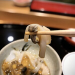 小笹寿し - 生鮑と烏賊と雲丹 リフト