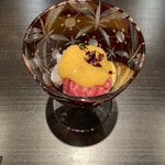 Test Kitchen by Izumi - カイノミの唐墨和え