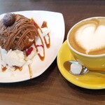 COFFEE 山椒小路 - ◆「モンブラン」◆「カプチーノ」