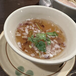 金町製麺 - 追い節出汁