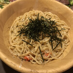 Maruta Goya - 名物のかにみそクリームパスタで〆
      他にも気になるメニュー多かった…