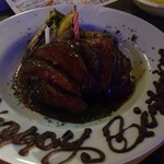 ワイン食堂 イナセヤ キッチン - 短角牛のシンタマ炭火焼き バースデーバージョン