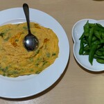 台湾料理 百味鮮 - 『 ニラ玉炒め 』『 枝豆 』