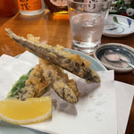 魚がし料理佃喜知 - メヒカリ天！