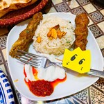 アラビアレストラン　ゼノビア - 「ケバブセット」ラムとチキンが選べます。ナンが食べ放題！