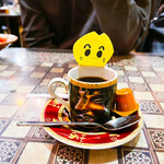 アラビアレストラン　ゼノビア - ランチメニューにはドリンクが付いてます。コーヒーの器かっこいい、、、！