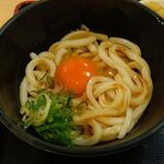 手打ちうどん がんちゃん  - ●単品ｵｰﾀﾞｰ 釜玉(並)330＋ちくわ天110＋いなり110=550円 