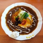 カレーの木 - オムクリームカレー（ハーフサイズ）