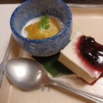 北新地 穂の河 - マンゴーと豆腐のデザート