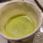 日本料理 TOBIUME - ⑪あまおう(福岡県産)、ガトーショコラ、八女の抹茶アイス
      最後に甘味のある幸せ♪ヽ(´▽｀)/
      ガトーショコラまで自家製と拘り満載です