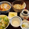 石臼挽き手打ちそば　藤茂登 - 小カツ丼セット910円(税込)