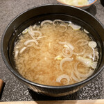 幸寿し - お味噌汁も絶品！