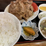 Chuukaryouri Kiraku - 人気メニューの焼肉定食 850円税込