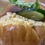 ケーワン - たまごサラダがぎっしりでハムと生野菜まで入ってボリューミーです