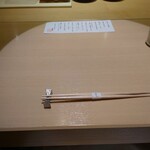 銀座 結絆 - お盆にみえるライト