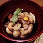 志趣饗粋 蕎麦 鷲ひら - 芝海老と百合根