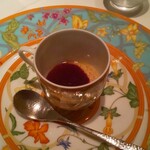 171147639 - フォアグラのフラン、ポルト酒のソース