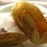 オーガニックパン工房　それいゆ - チョコは甘さ控えめで、パンとの相性がばっちりです。温めて食べると中のチョコが溶けるので、それも美味しそうだよね。次はそうやって食べてみようかな・・・