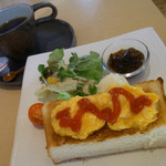 トナリカフェ - モーニングサービス Ｆセット 380円