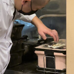 鮨駒 - 黒穴子を炭焼き