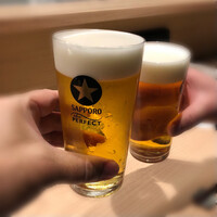 厳選焼鳥 一石三鳥 本店 - サッポロパーフェクト黒ラベル