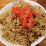 麺屋 六感堂 - ネギチャーシューご飯（醤油仕立て）