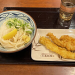 Marugame Seimen - おろし醤油うどん、かしわ天.いか天♪