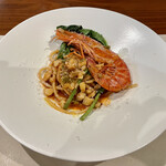 ナガタ店 - 有頭海老のパスタ