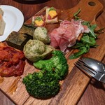 トラットリア ・チャオロ - Bランチ 前菜盛合せ