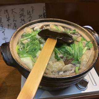 樽平 - 料理写真:樽平自慢のきりたんぽ鍋