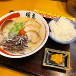 Ramen Dambo - Ａセット（ラーメン・替え玉・ご飯）¥880